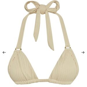 Monday Swimwear Vanilla Matte Ribbed Morocco Top